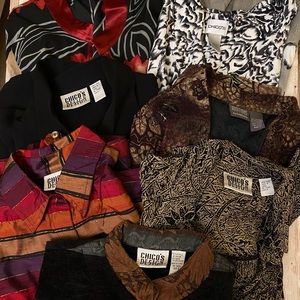 SEVEN (7) CHICOS Women’s Long Sleeve and Covers